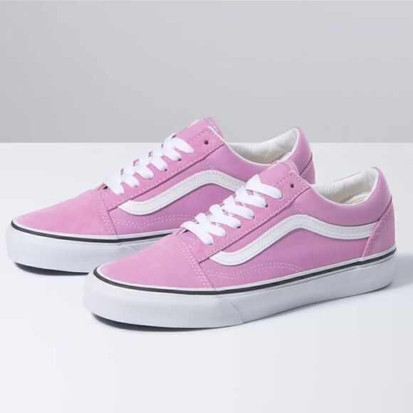 VANS UY OLD SKOOL ORCHID TRUE WHITE- size 10 - Picture 1 of 8